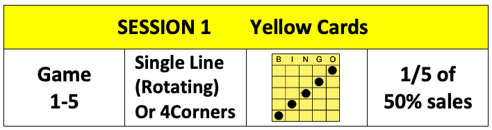 Bingo Game Sheets - Session 1